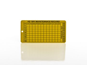 Show details for Fire Equipment Maintenance Service Tag - Aluminium Picture of Fire Equipment Maintenance Service Tag - Aluminium